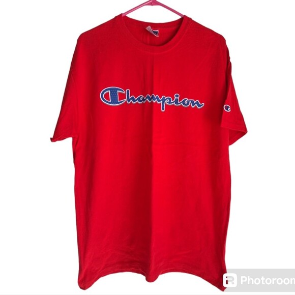 Champion Red Cotton T-Shirt Size Large, NWOT - Picture 1 of 5